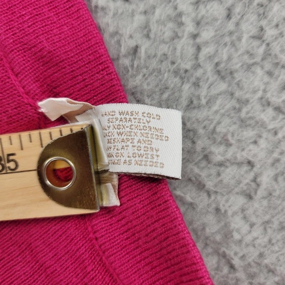 Chicos Sweater Womens 2 US L/12 Pink V-Neck Short Sleeve Pullover Pockets - Picture 4 of 12